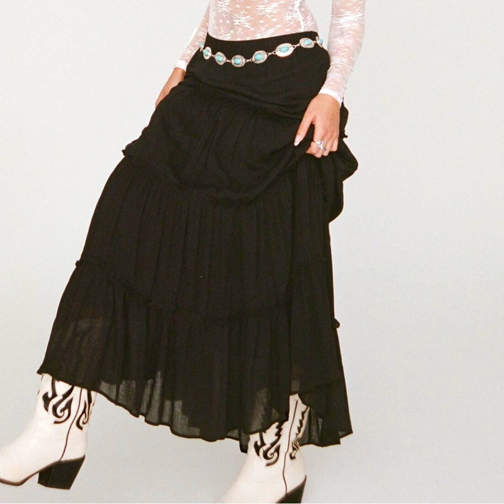 Miriah Maxi Skirt Black